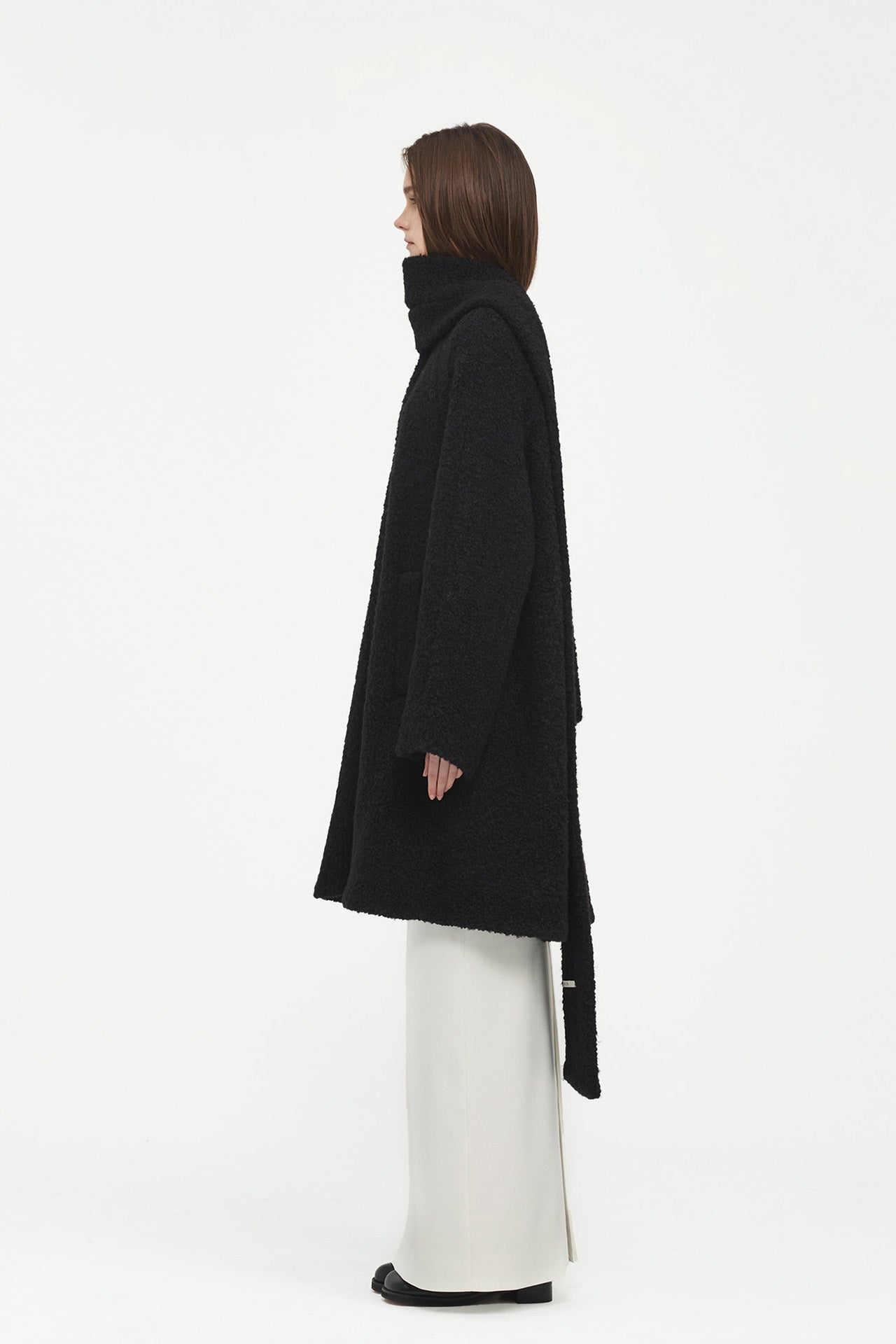 WOOL FURRY SCARF