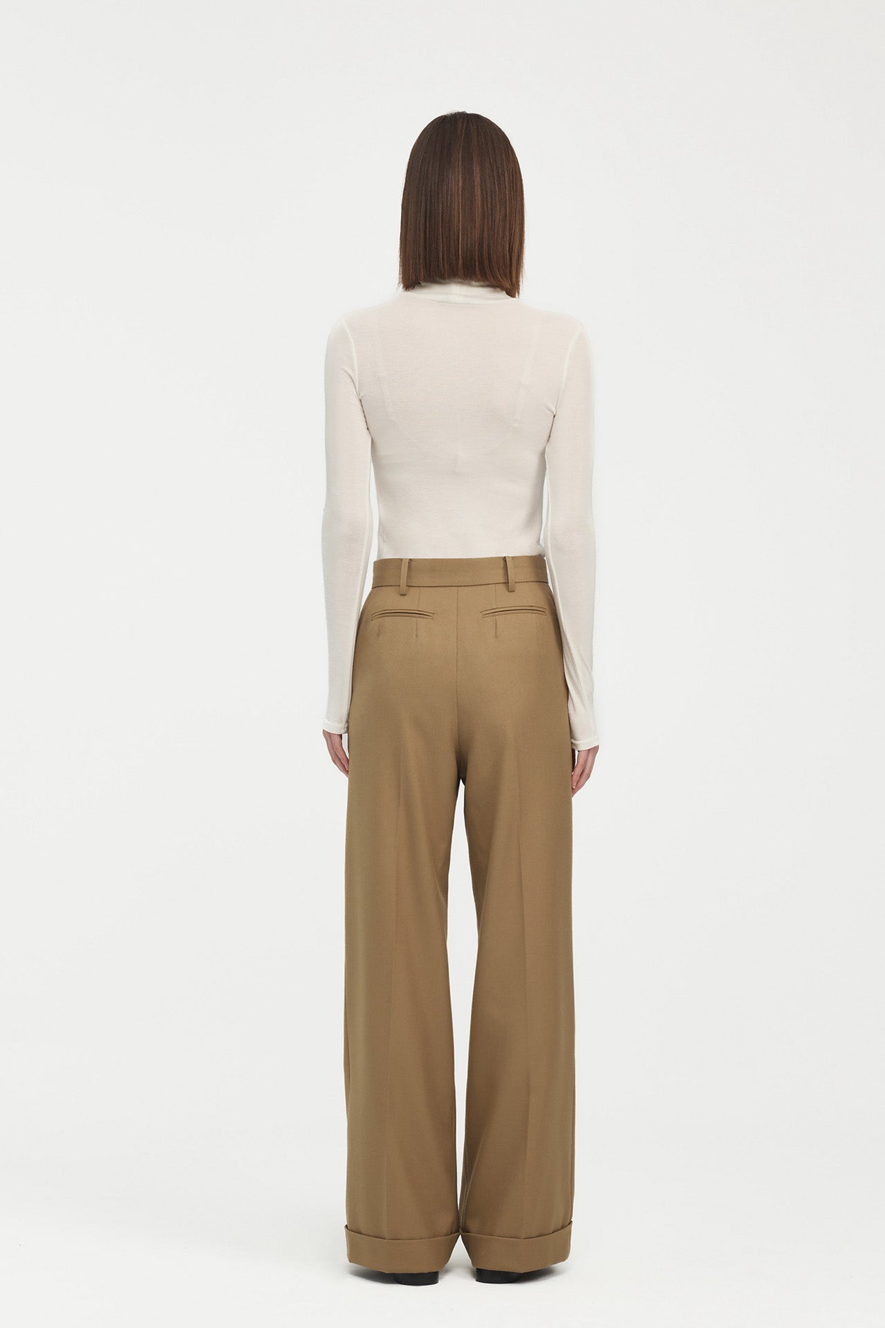 PLEATED TROUSERS